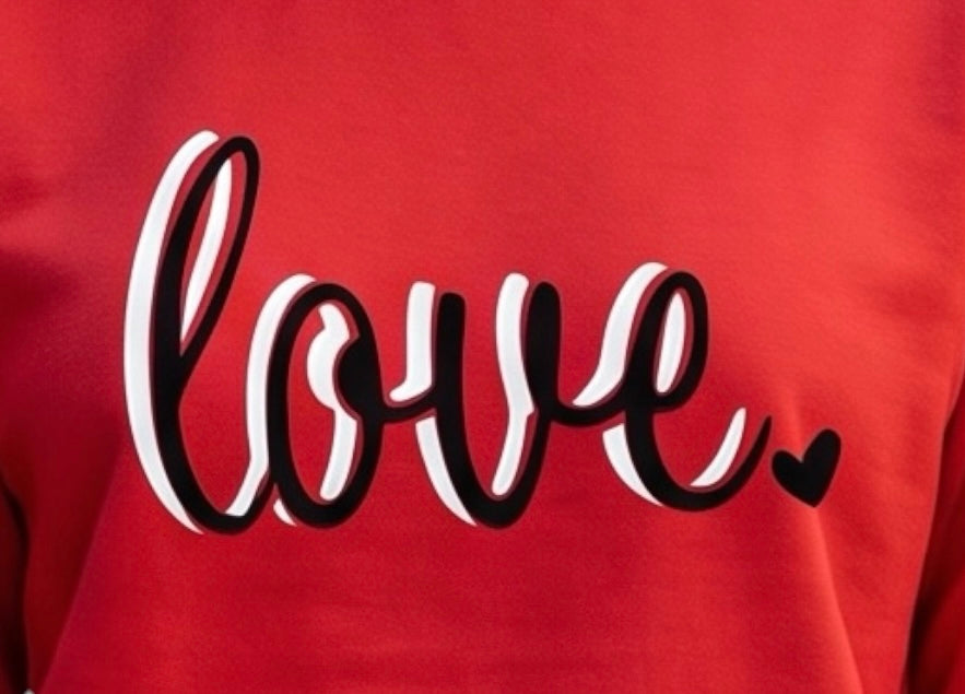 Love Shadow Sweatshirt - Red