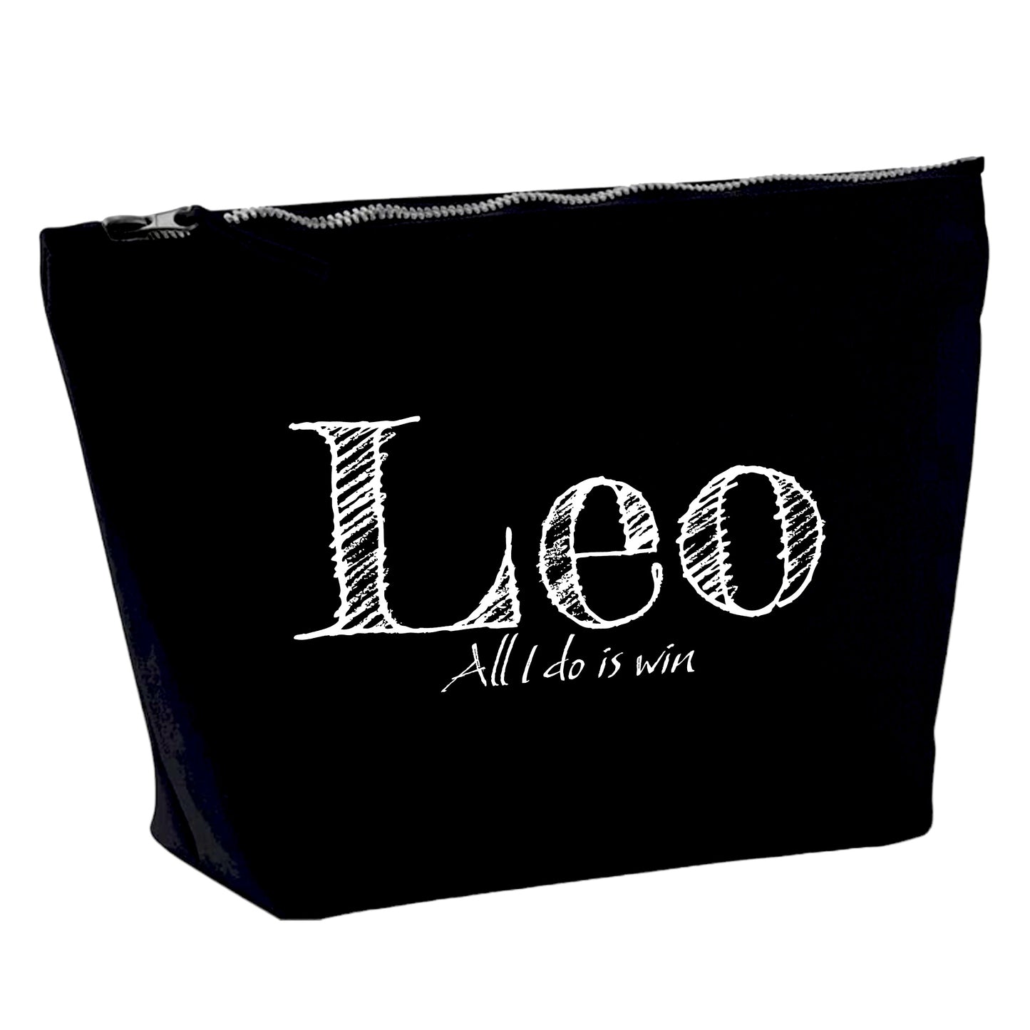 Leo Organic Cotton Cosmetic Bag - Black