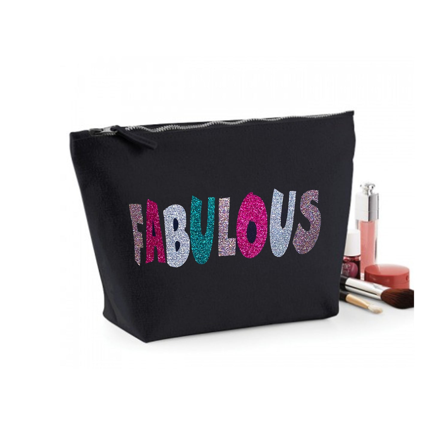 Glitter Fabulous Organic Cotton Cosmetic Bag