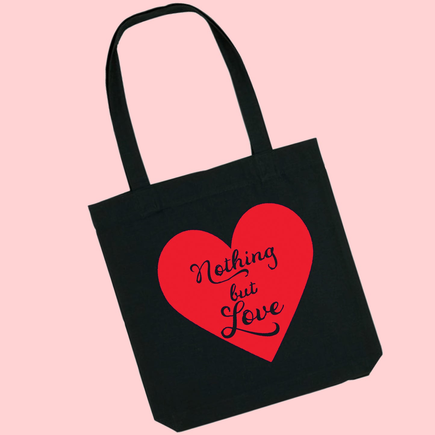 Nothing but Love Tote Black Bag SMALL