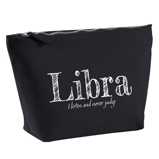 Libra Organic Cotton Cosmetic Bag - Black