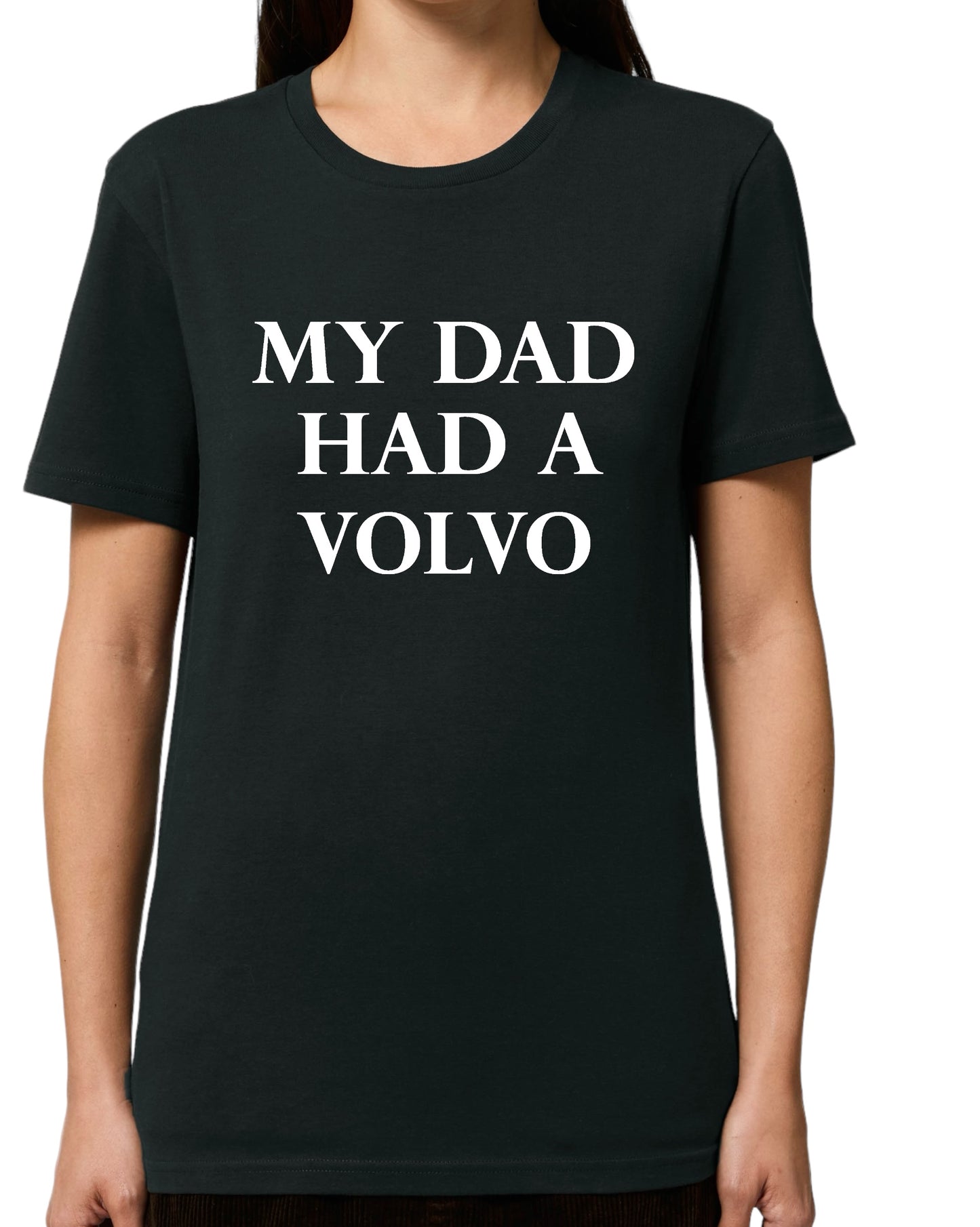 My Dad Drove Custom Print Organic Cotton Tee - White