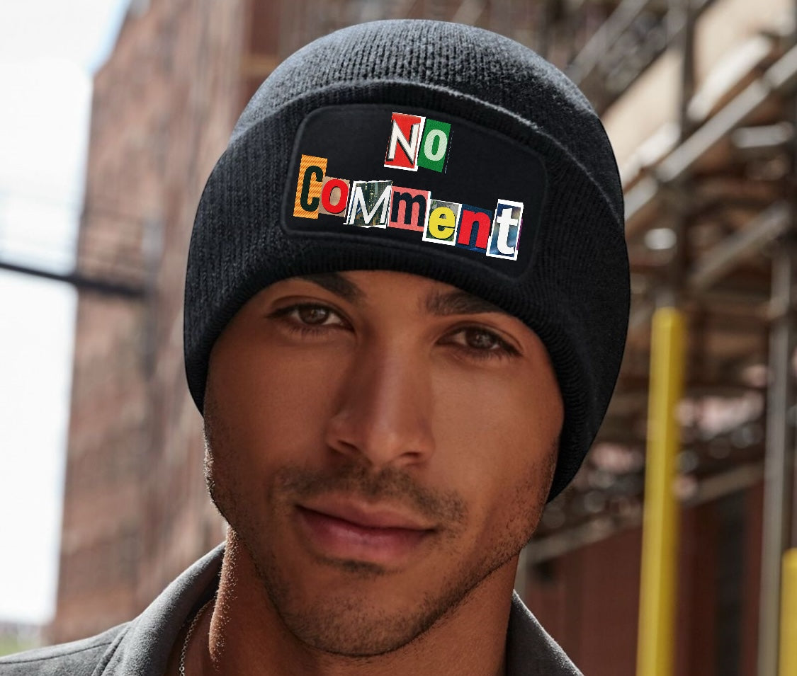 No Comment Beanie Hat
