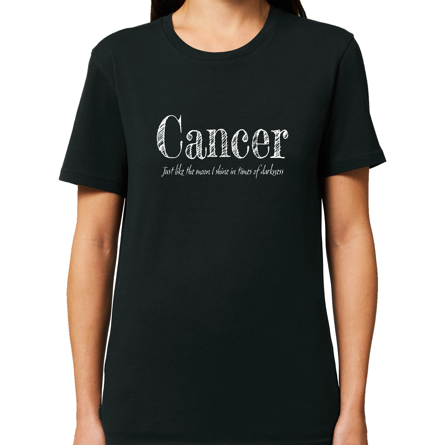 Cancer Organic Cotton Unisex Tee - Black