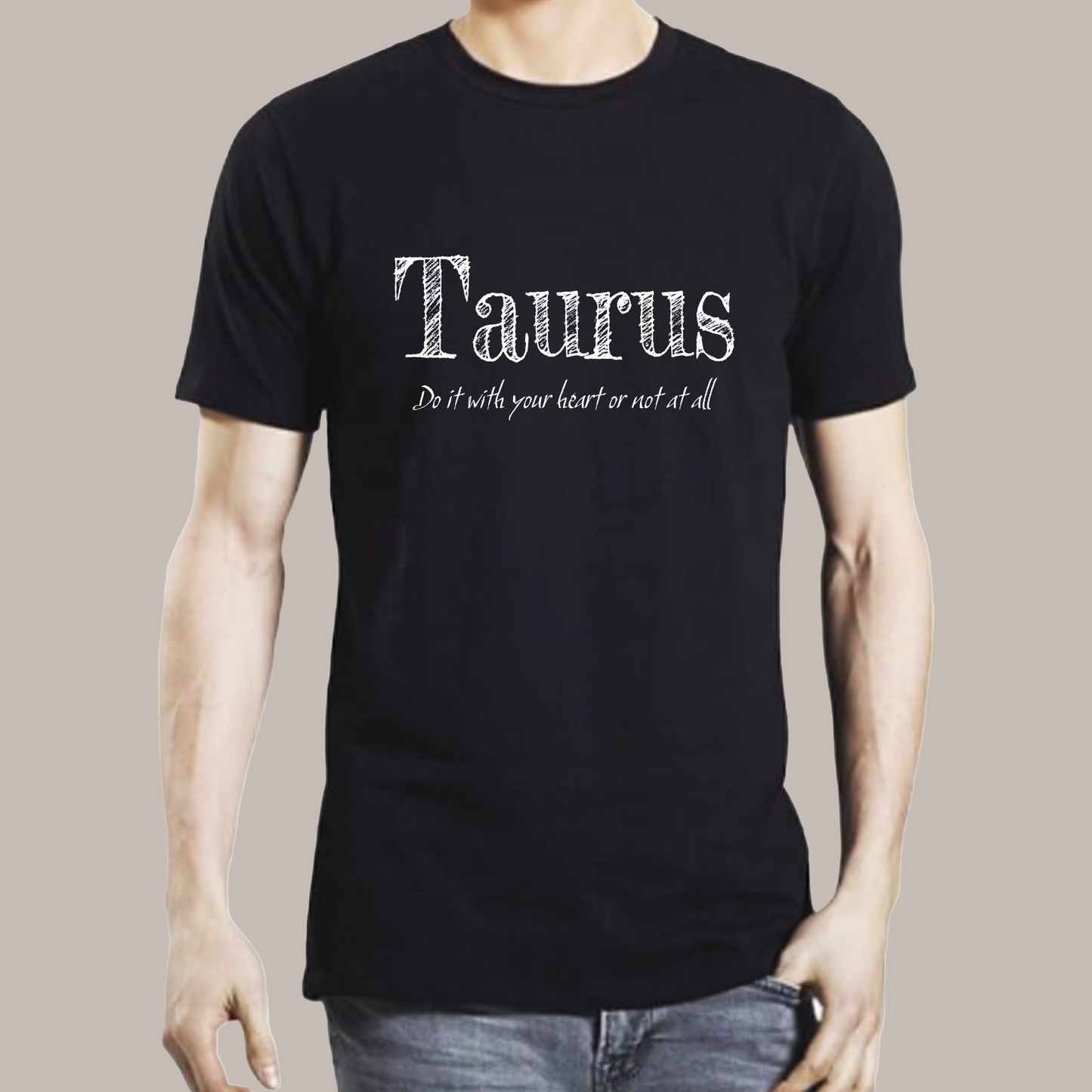 Taurus Organic Cotton Unisex Tee - Black