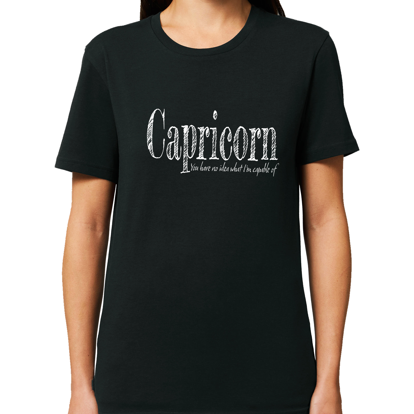 Capricorn Organic Cotton Unisex Tee - Black