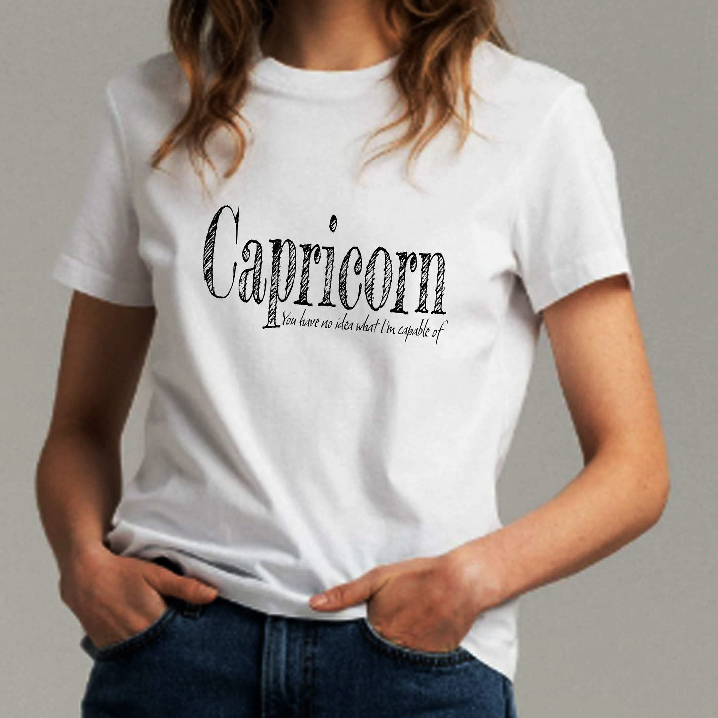 Capricorn Organic Cotton Tee - White