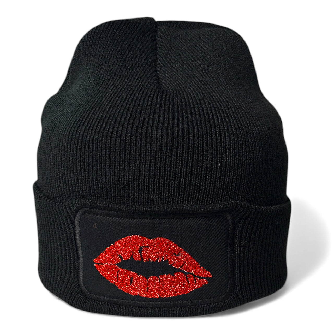 Glitter Lips Beanie Hat