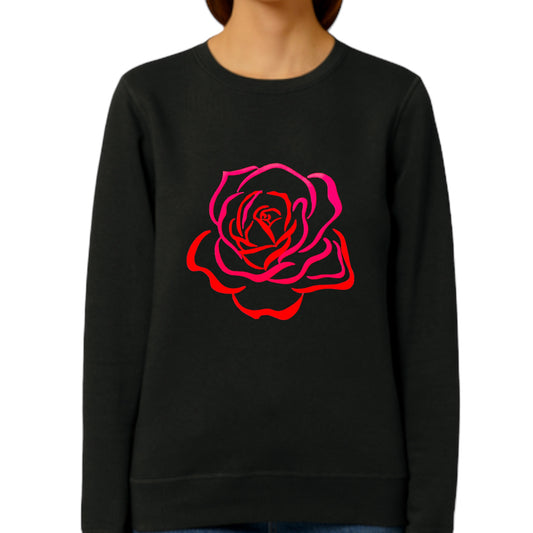 Rose Sweatshirt - Black