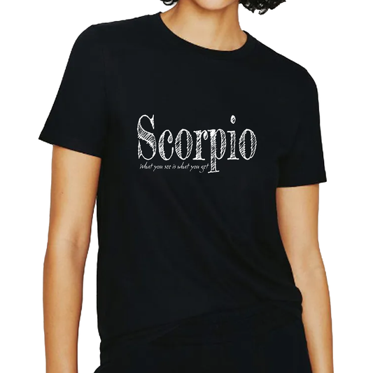 Scorpio Organic Cotton Unisex Tee - Black