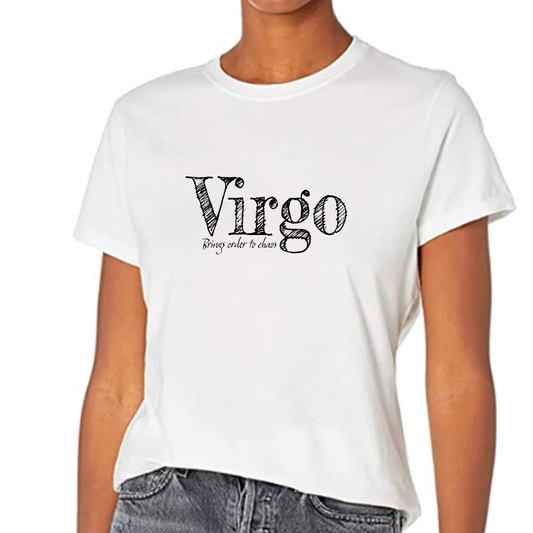 Virgo Organic Cotton Tee - White