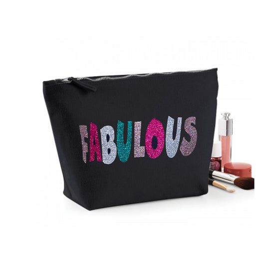 Glitter Fabulous  Organic Cotton Cosmetic Bag