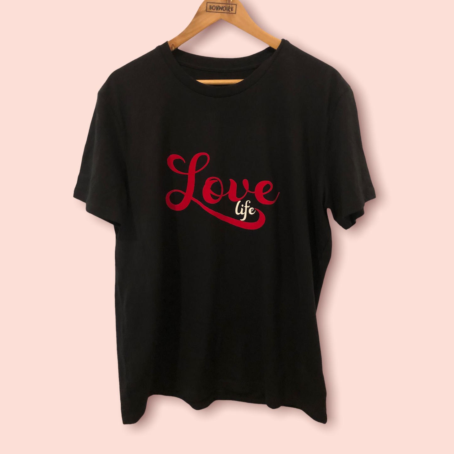 Love Life Short Sleeve Premium Tee - Black