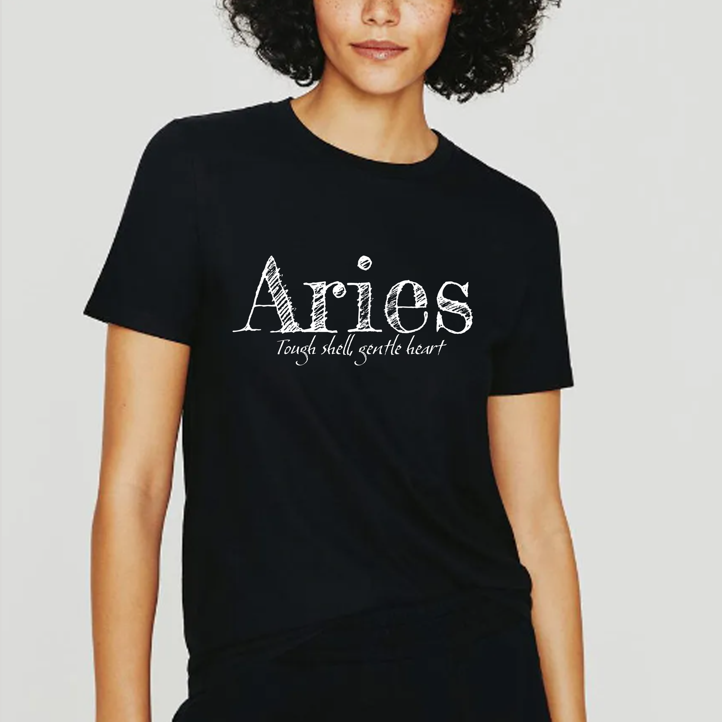 Aries Organic Cotton Unisex Tee - Black