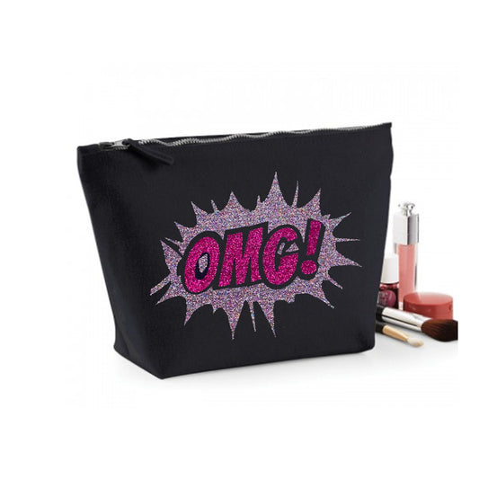 Glitter OMG Organic Cotton Cosmetic Bag